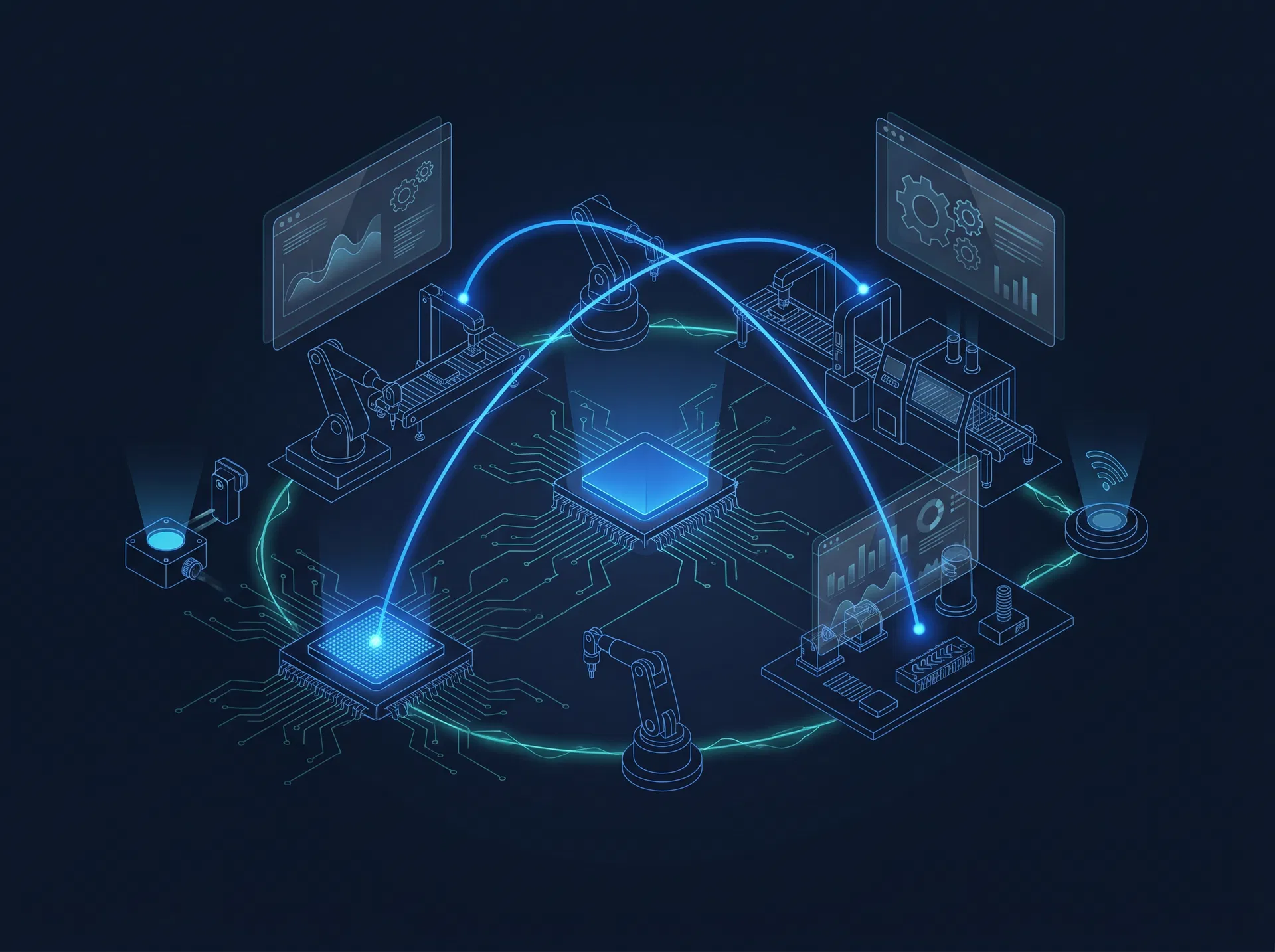 Industrial automation and IoT embedded solutions — PLC, SCADA, and smart factory systems by Nextwards