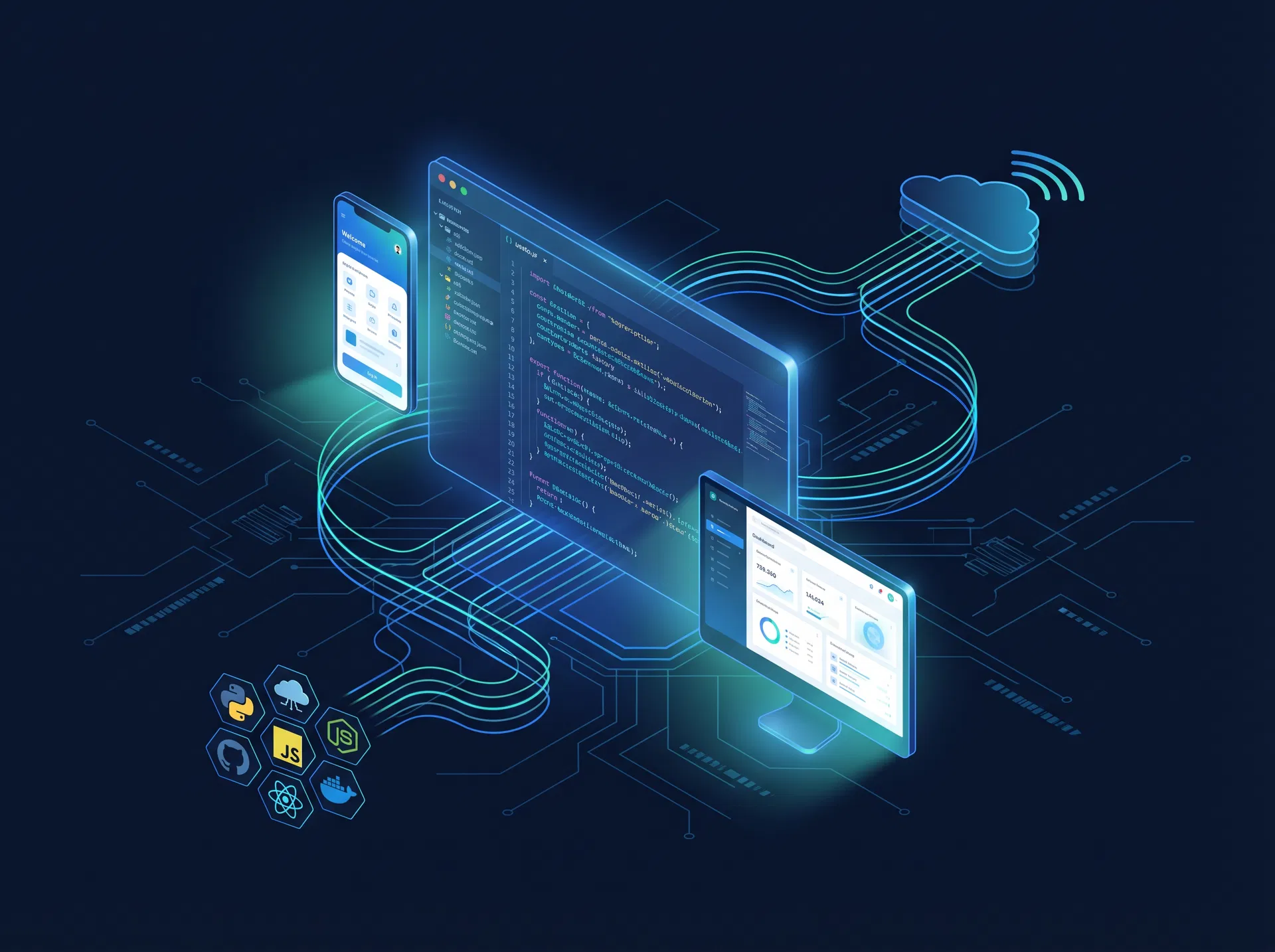 Web and software development services — custom applications, mobile apps, and cloud solutions by Nextwards